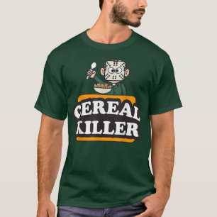 Camiseta Assassino de Cereal Comida Trocadilho Humor Fodora