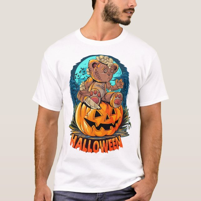 Camiseta Assassino de Urso de Halloween (Frente)