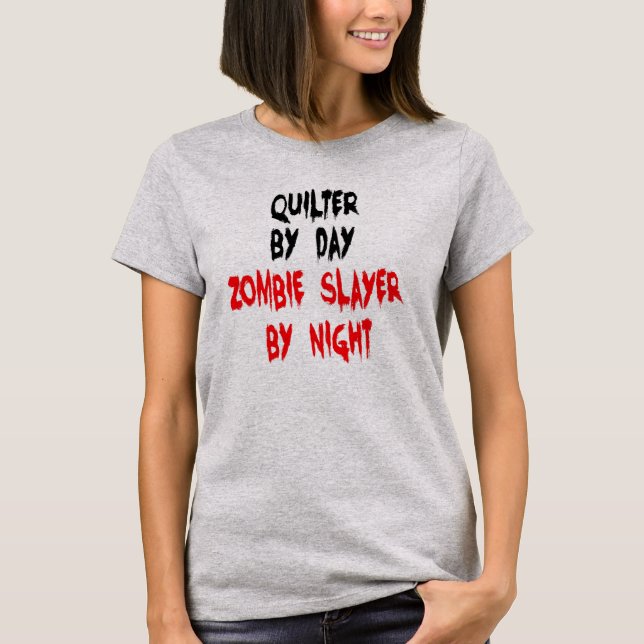 Camiseta Assassino de Zumbi de Colchas (Frente)