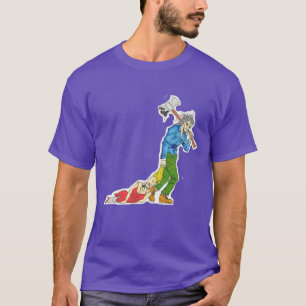 Camiseta Assassino serial com machado e mulher