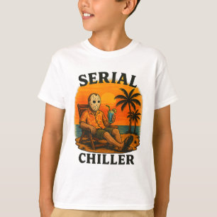 Camiseta Assassino Serial Divertido Máscara de Hóquei de Te