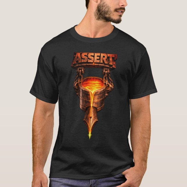 Camiseta ASSERT – Forjado no Fogo (Frente)