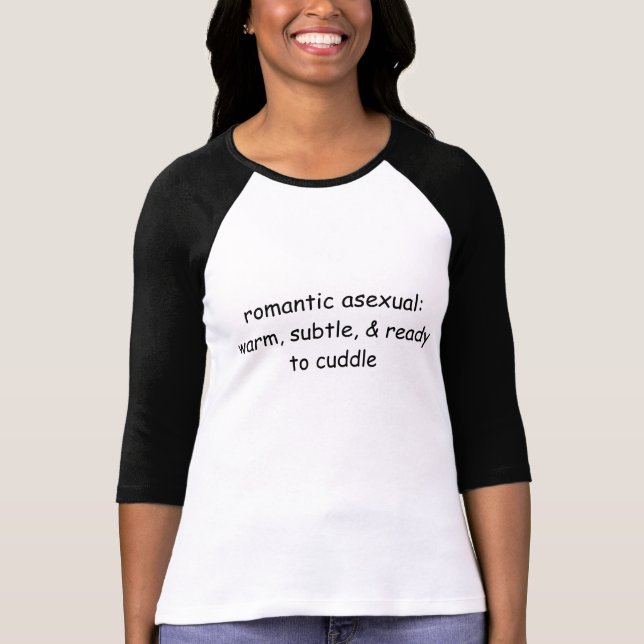 Camiseta assexuado romântico (Frente)