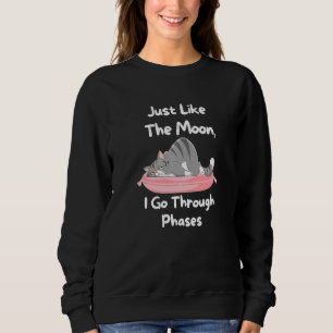Camiseta Assim Como A Lua Eu Passo Por Fases Gato Preguiços