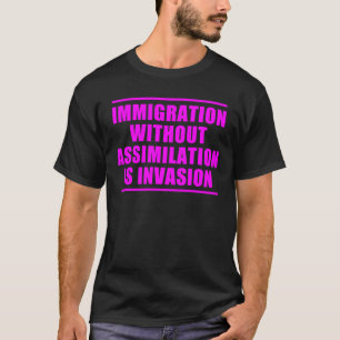 Camiseta Assimilação Não Multiculturalismo