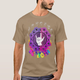 Camiseta Assinar Presentes de Tolerância de Asl em Ambos os