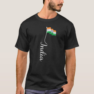 Camiseta Assinatura da Bandeira Indiana Poste da Bandeira d