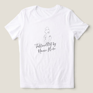 Camiseta Assinatura de roteiro de ARTE de tatuagem moderna