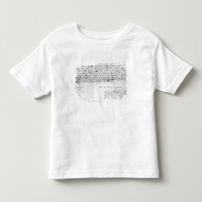 Camiseta Assinatura de William Shakespeare, 1616 (Frente)