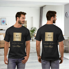Camiseta Assinatura do logotipo da empresa Black Gold