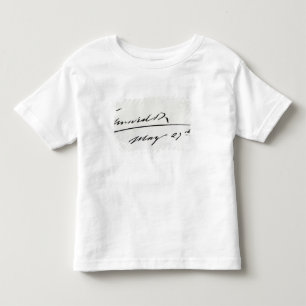 Camiseta Assinatura do rei Edward VII, o 29 de maio de 1906