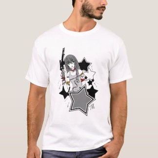 Camiseta Assinatura Funky de w dos cinzas do coelho