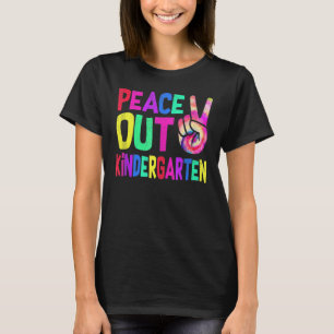 Camiseta Assine a paz da mão no jardim de infância Tie Dye