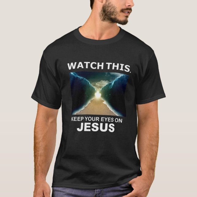Camiseta Assista A Páscoa Do Milagre Jesus Do Mar Vermelho  (Frente)