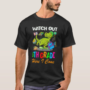 Camiseta Assista Ao Estudante Dinossauro 5 Grau De Volta À