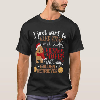Camiseta Assista Filmes Com Meu Cachorro De Retriever De Ou