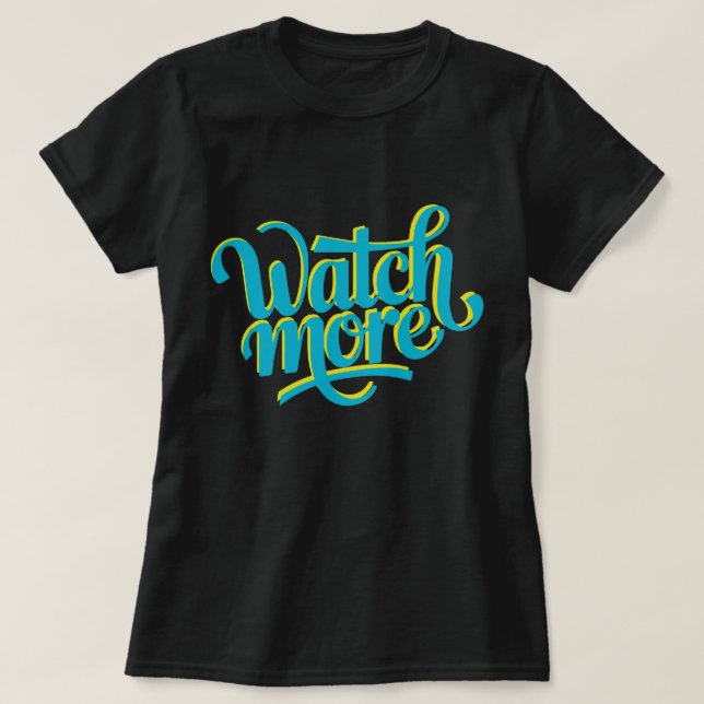 Camiseta assista mais (Frente do Design)
