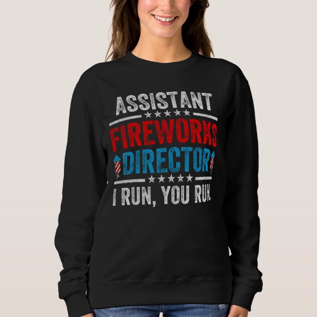 Camiseta Assistant Fireworks Director  4th Of July Men Wome (Frente)