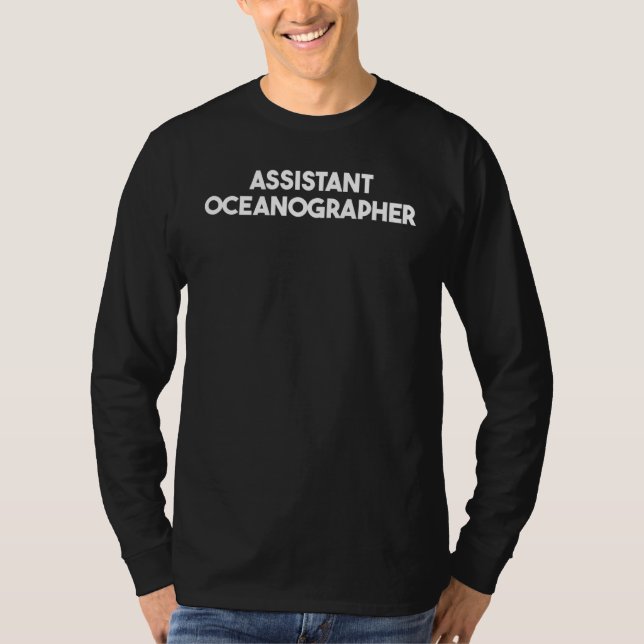 Camiseta Assistant Oceanographer (Frente)