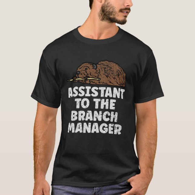 Camiseta Assistant To The Branch Manager Outdoors Animal  B (Frente)