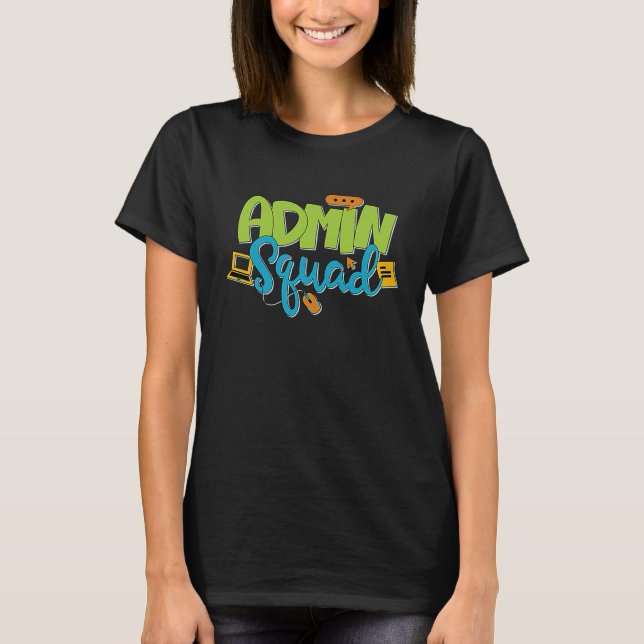 Camiseta Assistente Administrativo do Administrador do Esqu (Frente)