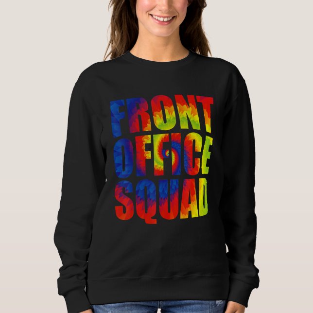 Camiseta Assistente Administrativo Tie Dye Arco-íris Frente (Frente)