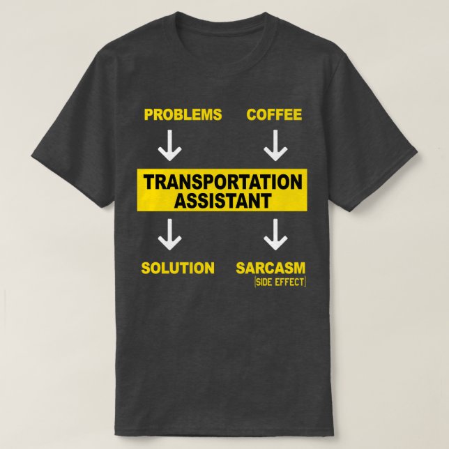 CAMISETA ASSISTENTE AO TRANSPORTE (Frente do Design)