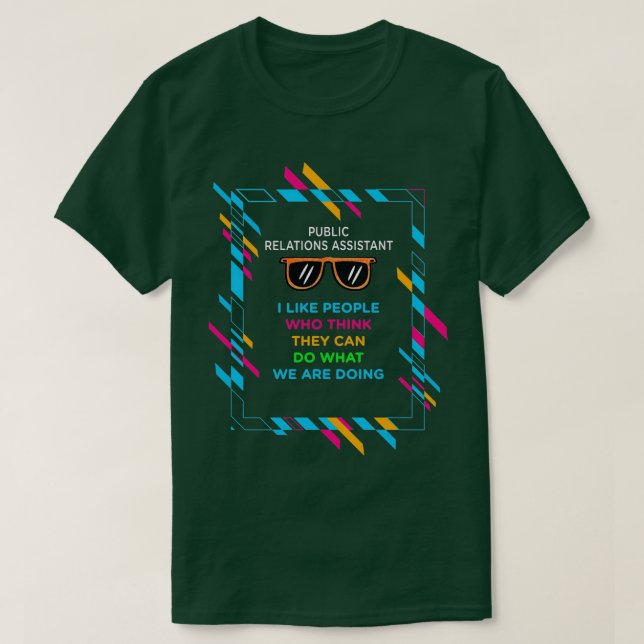 CAMISETA ASSISTENTE ÀS RELAÇÕES PÚBLICAS (Frente do Design)