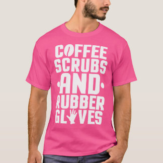 Camiseta Assistente Cirúrgico de Café Coffee Scrubs Médicos