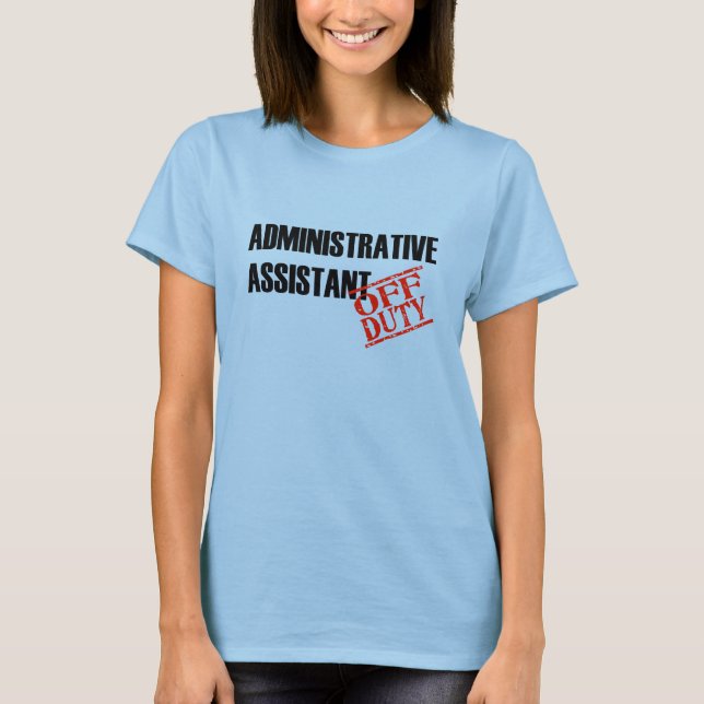 Camiseta Assistente de Administração de Saída de Serviço (Frente)