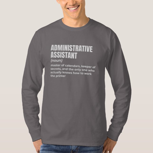 Camiseta Assistente de Administração Hilário (Frente)