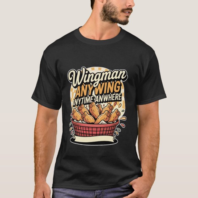Camiseta Assistente de Asa Qualquer Asa A Qualquer Hora Em  (Frente)