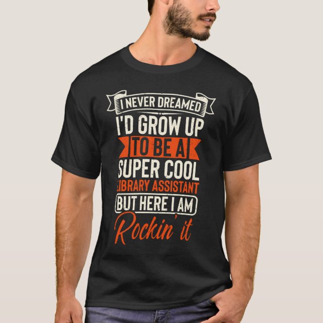 Camiseta Assistente de Biblioteca super legal (Frente)