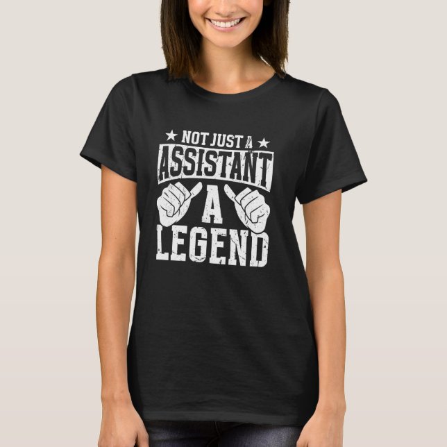 Camiseta Assistente de Citação Profissional Engraçada (Frente)