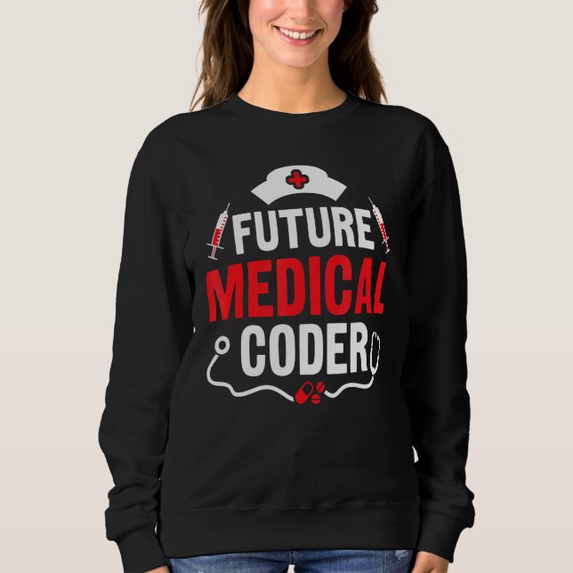Camiseta Assistente de Codificação de Futuro Médico (Frente)