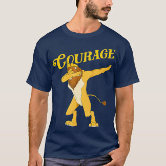 Camiseta Assistente de Coragem de Leão de Dabbing Cowardly