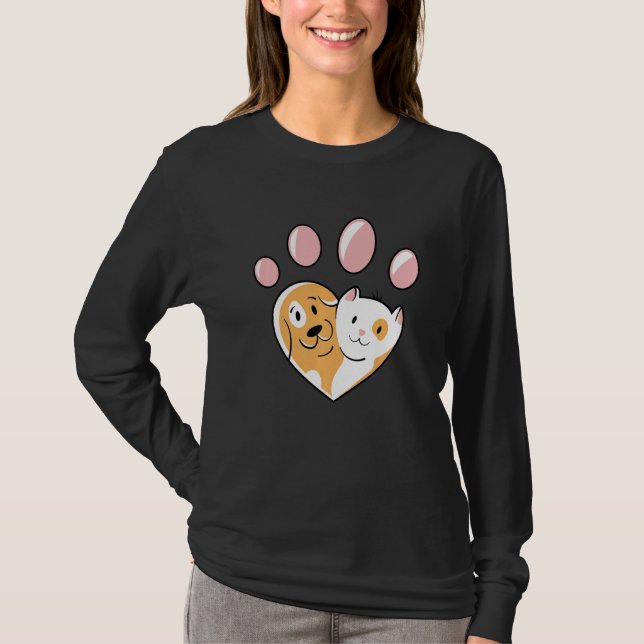 Camiseta Assistente de Cuidados com Resgate de Animais Vete (Frente)