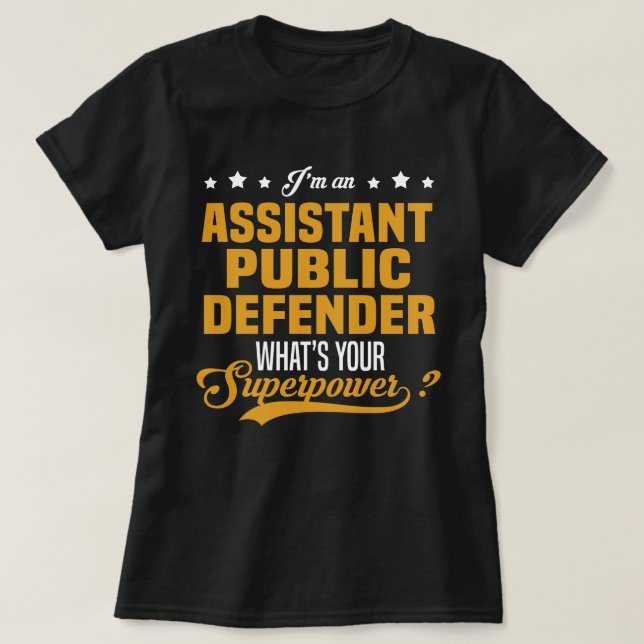 Camiseta Assistente de Defensor Público (Frente do Design)
