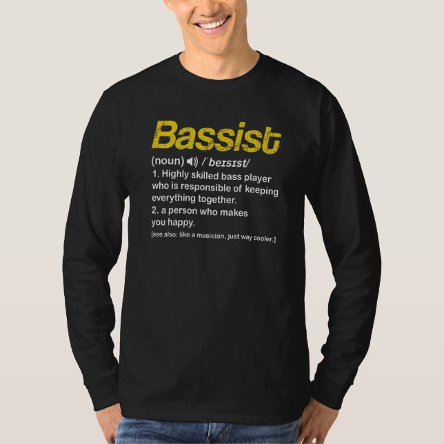 Camiseta Assistente de definição de tocador de latas de mús (Frente)