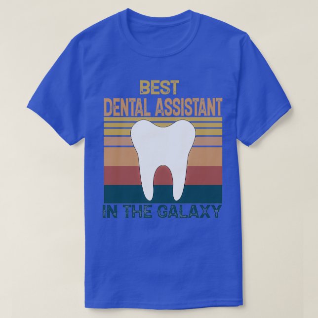Camiseta Assistente de Dentária Melhor Assistente de Dentár (Frente do Design)