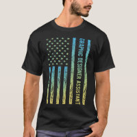 Assistente de Designer Gráfico Azul Amarelo