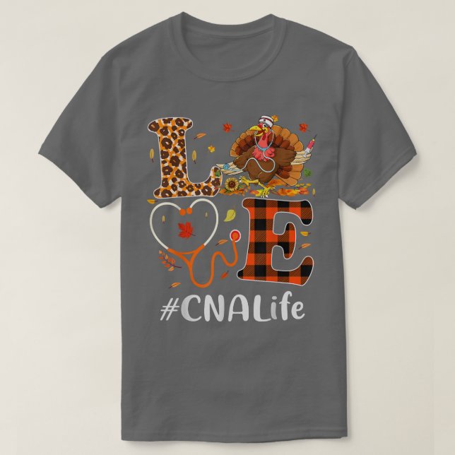 Camiseta Assistente de Enfermagem Certificado CNA Amor Ação (Frente do Design)
