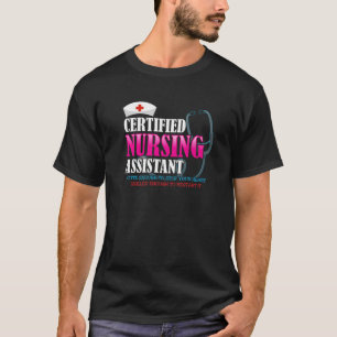 Camiseta Assistente de Enfermagem Certificado CNA Cute Sufi