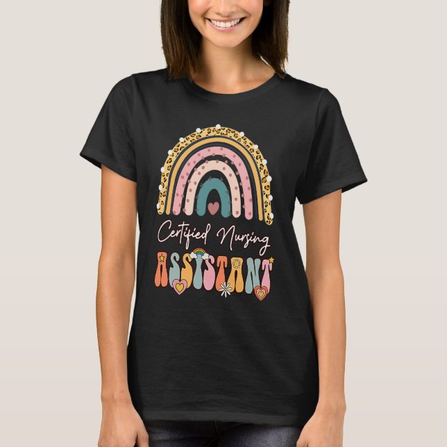 Camiseta Assistente de Enfermagem Certificado CNA Groovy Re (Frente)