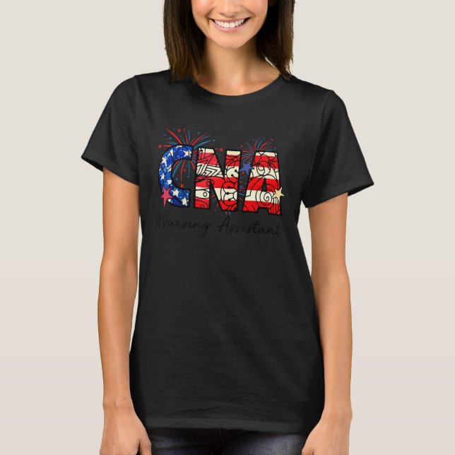 Camiseta Assistente De Enfermagem Certificado Cna Medical U (Frente)
