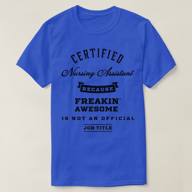 Camiseta Assistente de Enfermagem Certificado Oferta de Ocu (Frente do Design)