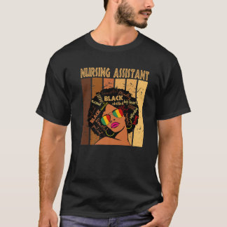 Camiseta Assistente de Enfermagem Negra Afro-Americana