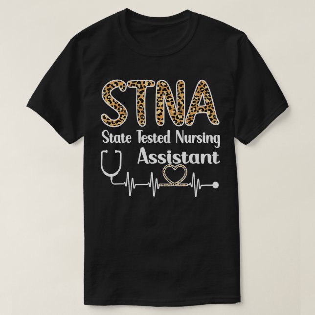 Camiseta Assistente de Enfermagem Testada do Estado de Enfe (Frente do Design)