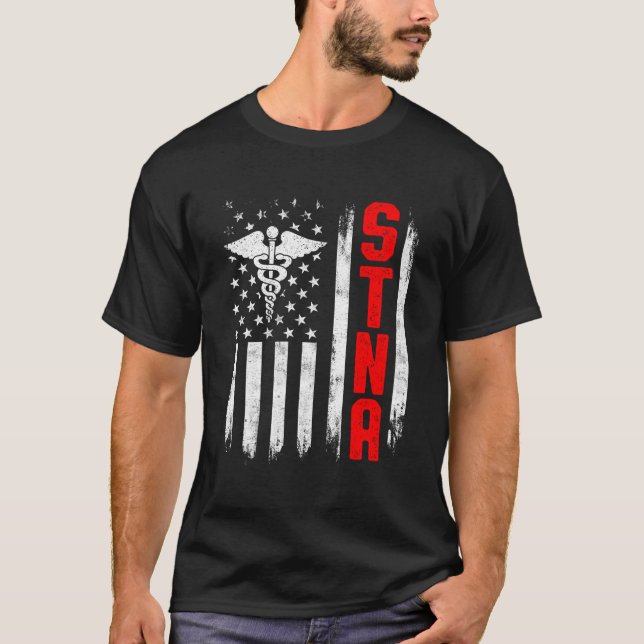 Camiseta Assistente de Enfermagem Testada pelo Estado de St (Frente)