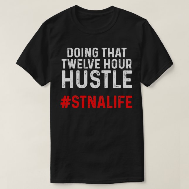 Camiseta Assistente de Enfermagem Testado STNA Doze (Frente do Design)